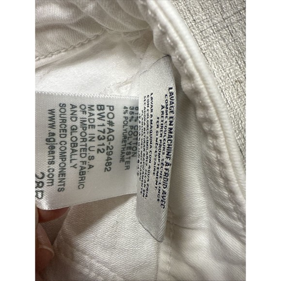 AG Adriano Goldschmied Size 28R  Women's Legging Ankle Super Skinny White Jeans - Picture 5 of 9